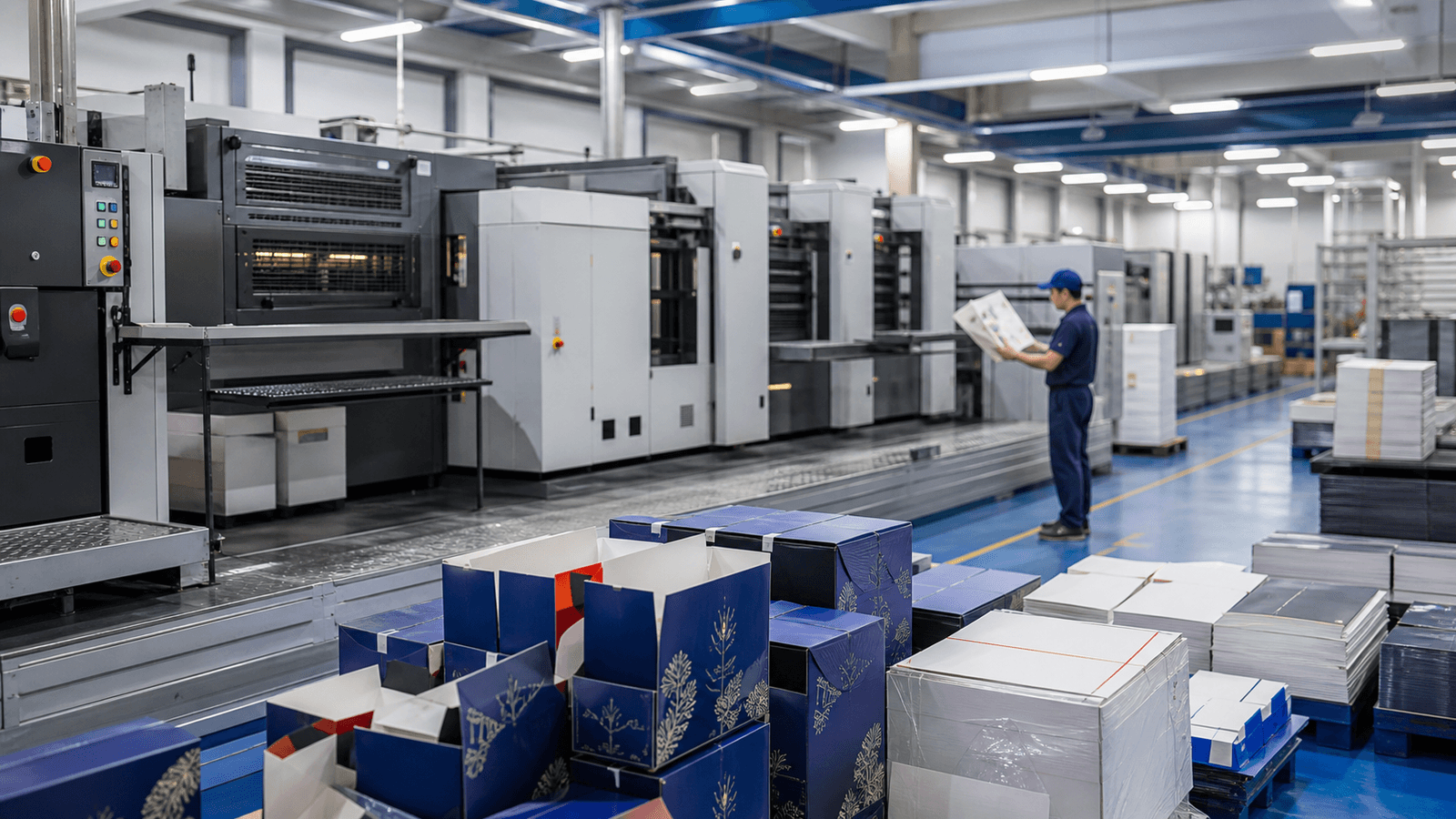Xưởng in hộp giấy theo yêu cầu với dây chuyền sản xuất hiện đại
